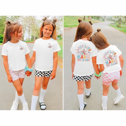Image of GLIGLITTR Girl Magical Shirt Magic Kingdom Shirt Long Live All The Magic We Made Tshirt Holiday Castle Family Vacation Outfit