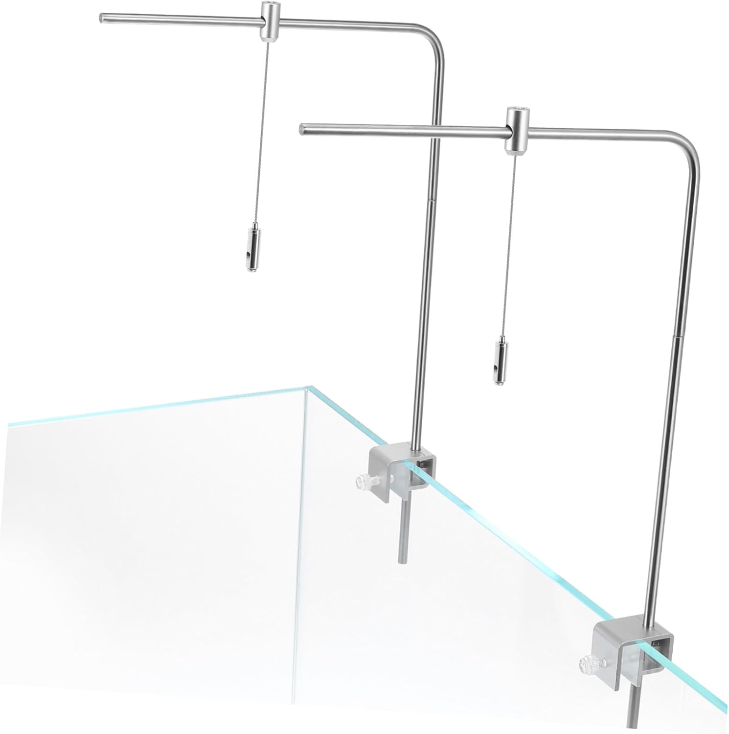 1Set Adjustable Fish Tank Bracket for Aquarium Light Hanging Rack Durable Holder for Freshwater Tanks Strong Bearing Capacity