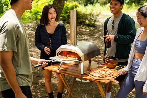 Image of Ooni Karu 12 Multi-Fuel Outdoor Pizza Oven - Portable Wood Fired and Gas Pizza Oven - Outdoor Cooking Pizza Maker - Pizza Oven For Authentic Stone Baked Pizzas - Countertop Pizza Oven