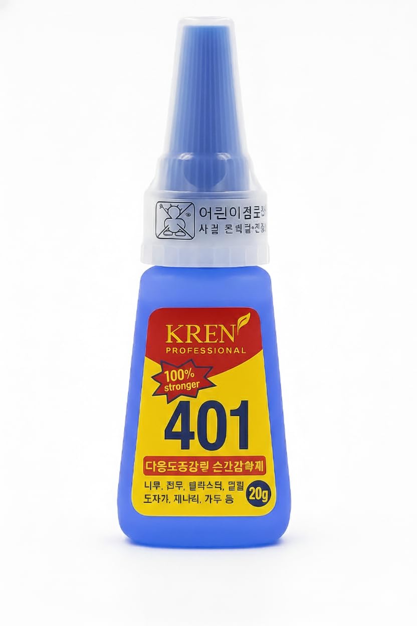 Kreni Nail Glue - Super Glue Stronger For Artificial Or Fake Nails,Nail Art 20g - Bottle 401 Rapid Fix Handmade Adhesive Quick Dry (clear, pack of 1)