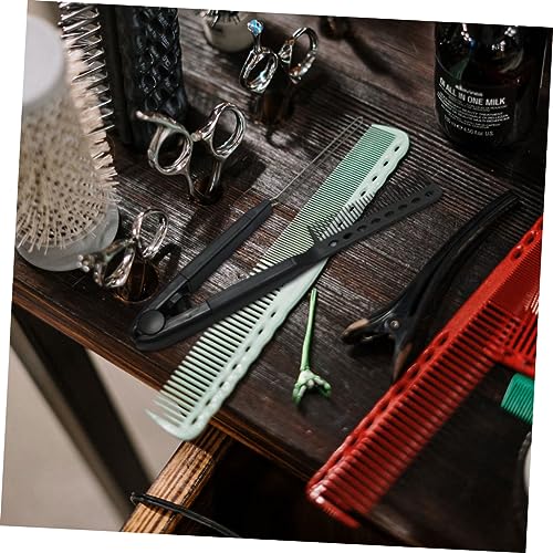 Peine alisador de cabello en forma de V 2 unidades miniatura 4