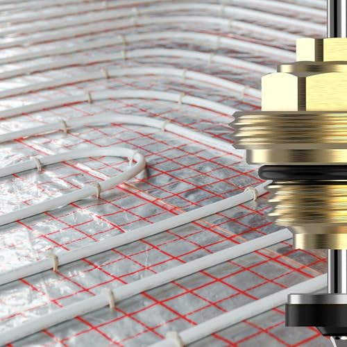 M30 x 1.5 Ventileinsatz Fussbodenheizung: 4 Stück Fußbodenheizungskrümmer Zubehör für UFH Stellantrieb