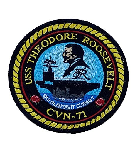 USS Theodore Roosevelt CVN-71 Patch –Hook and Loop, 4