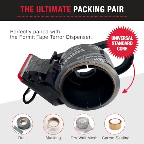 Image of Clear Packing Tape with Dispenser (1 Roll) - Packaging