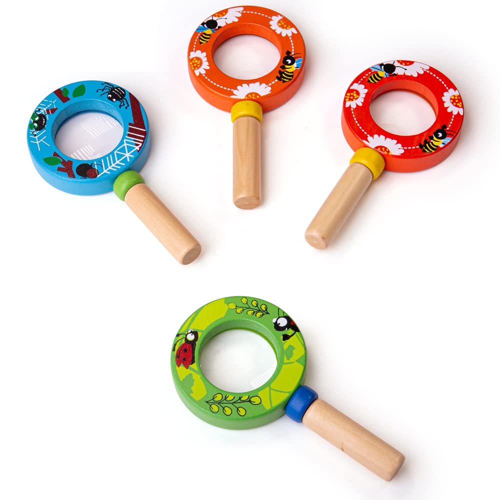 Bigjigs Toys Mini Magnifiers (Pack of 4)