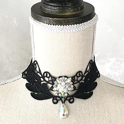 Amazon.co.jp: レースチョーカー ストーン付き ダンス衣装 社交ダンス