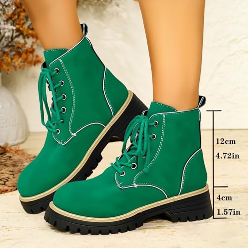 Botines de mujer cómodos para caminar sin dolor con plataforma y punta redonda 7