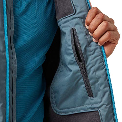 Image of Helly-Hansen mens Crew Midlayer Fleece Lined Waterproof Windproof Rain Jacket