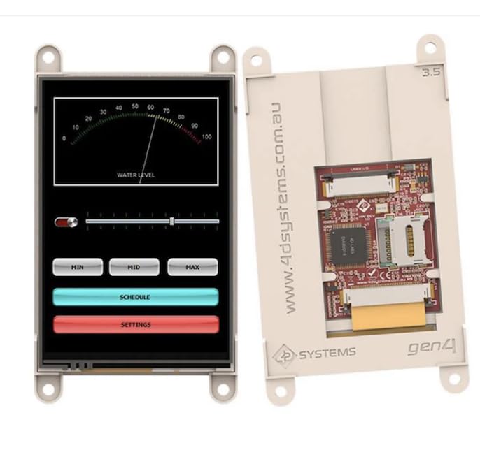 gen4-uLCD-35D, Display Modules 3.5", 320x480 Pixels, Slim Intelligent Display Module with Embedded DIABLO16 Processor