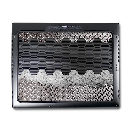 Image of MightySkins Carbon Fiber Skin Compatible with Alienware M18 R1 (2023) Full Wrap Kit - Ripped Metal | Protective, Durable Textured Carbon Fiber Finish | Easy to Apply & Change Styles | Made in The USA