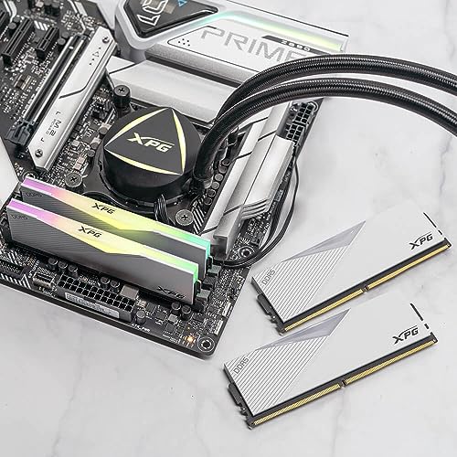 Image of XPG Lancer RGB DDR5 6400MHz 64GB (2x32GB) CL32 UDIMM 288-Pins Desktop SDRAM DDR5 Dual Channel RAM Kit White Heatsink (AX5U6400C3232G-DCLARWH)