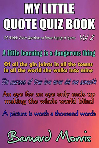 My Little Quote Quiz Book Vol 2: 100 Multiple-Choice Questions (English Edition)