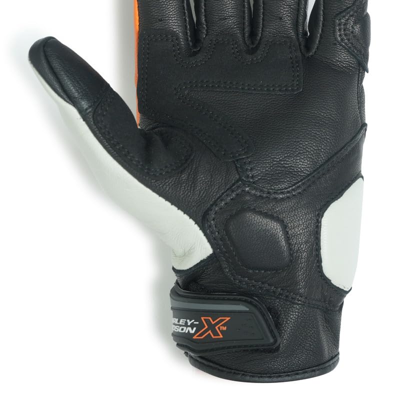 Image of HARLEY-DAVIDSON X Force Edge Riding Gloves | Lightweight Fit | Breathable Fabric | Reinforced Palm | Touch Compatible | Color - Black | Size - M