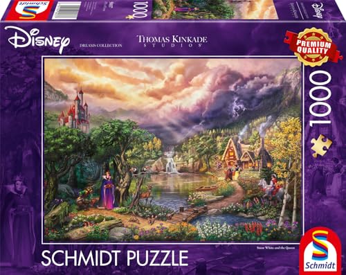 Puzzle Disney Kinkade Snow and the Queen 1000 pcs - vue 6