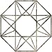 Ekena Millwork CMPP40GDAWS Guardian Architectural Grade PVC Pierced, Antiqued Warm Silver Urethane Ceiling Medallions 40"OD x 15 1/2"ID x 1"P