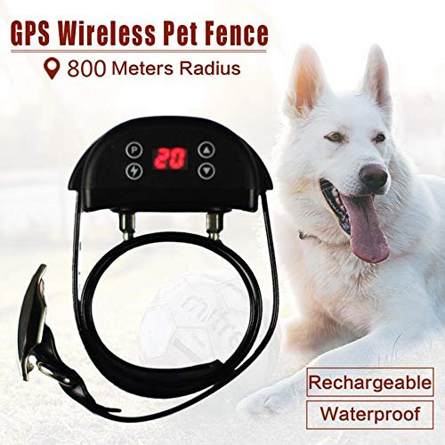 Dog Training Collar Wilreless Fence Anti-Lost Outdoor Radius 800M Satellite GPS Technology Waterproof