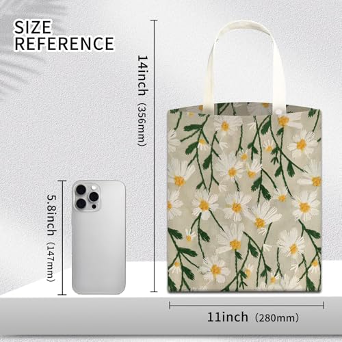Image of Car Trash Can, Hanging Garbage Bin for Men and Women, Cute Car Organizer and Storage Bag, Canvas Vehicle Trash Can Bag Easy-to-Install Cute White Floral