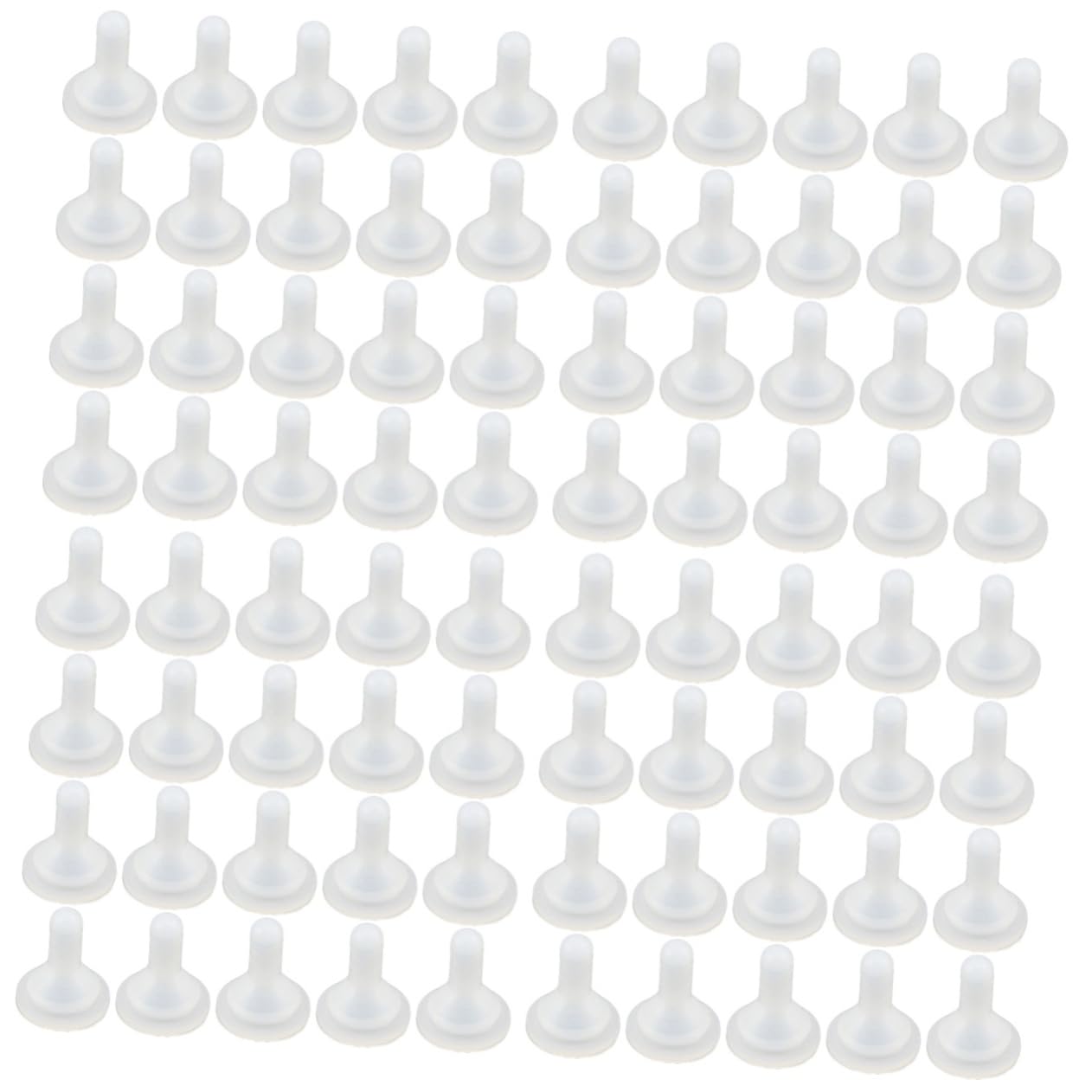 Mipcase 4sets Pet Feeding Helper Kitten Pacifier for Puppies Silicone Slow Feeder Bowl Insert Comfortable for Little Pets 20pcs*4