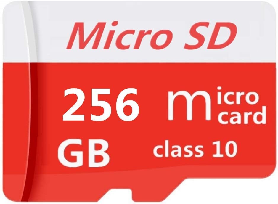 Micro SD SDXC Card 256GB High Speed Class 10 Memory Micro SD Card with SD Adapter