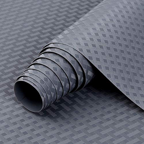 食器棚シート HooTown シェルフライナー EVA製 フリーカット 水洗いでき 消臭 防菌 防汚 耐熱 裁断可能 冷蔵庫/引き出し/キッチンに適用 グレー 30*400cm