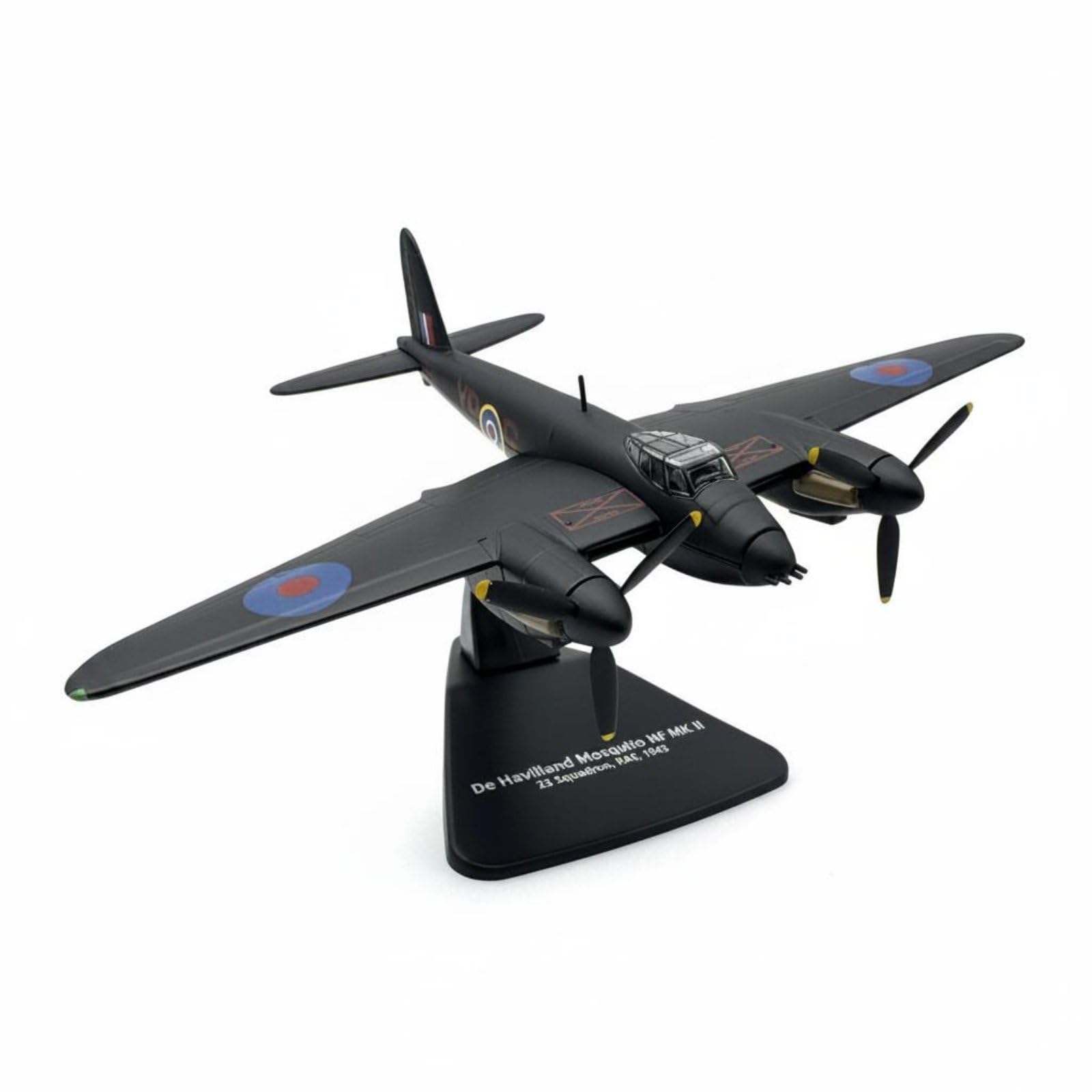 Gralara 1/72 Scale Night Fighter Model Historically Accurate Model Diecast Aircraft Authentic Markings for Collectors, Hobbyists