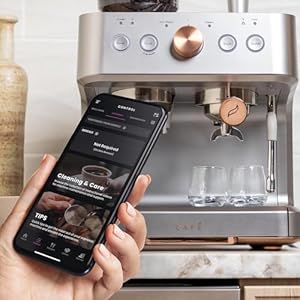 Cafebellissimosemiautomaticespressomachinemilkfrotherwificonnectedsmartkitchenessentialsbuiltinbeangrinder15barpump95ouncewaterreservoirsteelsilver Urban Country Home Decor Cafe bellissimo semi automatic espresso machine milk frother wifi connected smart kitchen essentials built in bean grinder 15 bar pump 95 ounce water reservoir steel silver urban country home decor