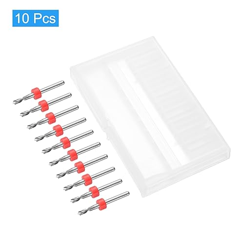 Vista 138 de uxcell Brocas para PCB, 0.028 in, carburo de tungsteno, herramienta rotativa, joyería, grabado CNC, placa de circuito de impresión, micro brocas