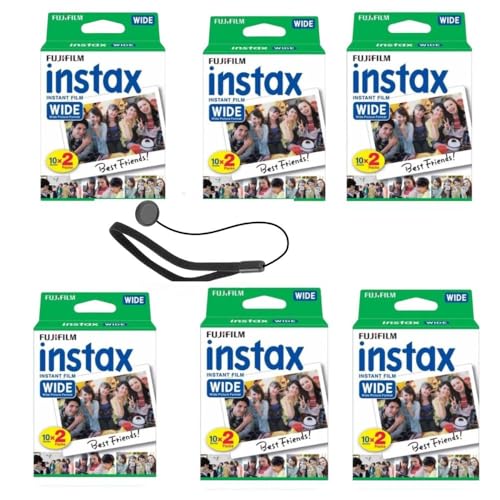 Image of Fujifilm Instax Wide Instant Film Twin Pack with Free Bonus Cap Keeper - (6 x Twin Packs)