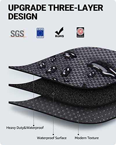 Basenor 10Pcs Tesla Model Y Floor Mats 3D Full Set Liners All-Weather Anti-Slip Waterproof Frunk & Trunk Mat Accessories Compatible With 5 Seat Model Y #TOP7