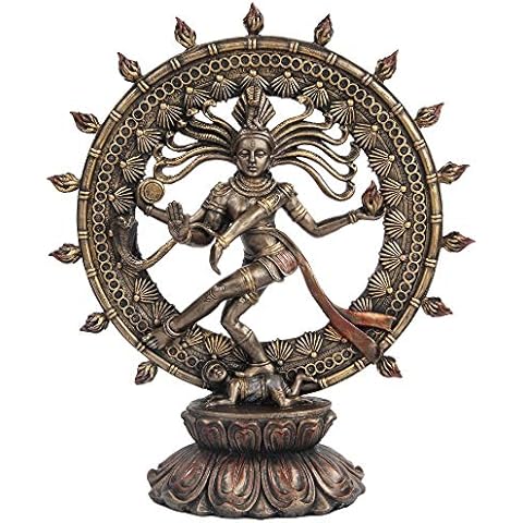 Hindu Shiva Nataraja Dancing Statue Bronze Finished Cover