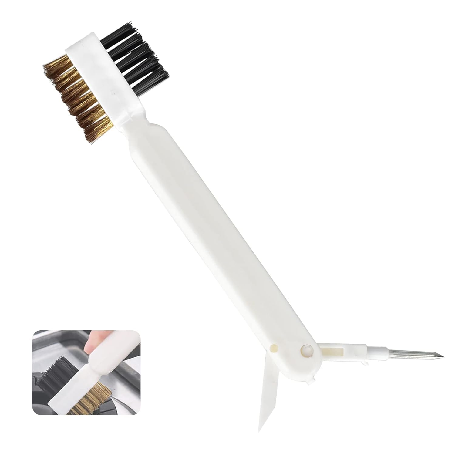 Kitchen Cleaning Scrub Brushes, Brass Wire with Stiff Bristles, Cooktop Scraper, Rust Cleaner, Household Cleaning Tools (1) (B0DCTVJ4Z5) Amazon Price History, Amazon Price Tracker