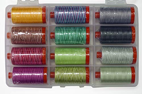Kit de Hilo Aurifil Colección Premium 12 Grandes Carretes 50wt miniatura 2