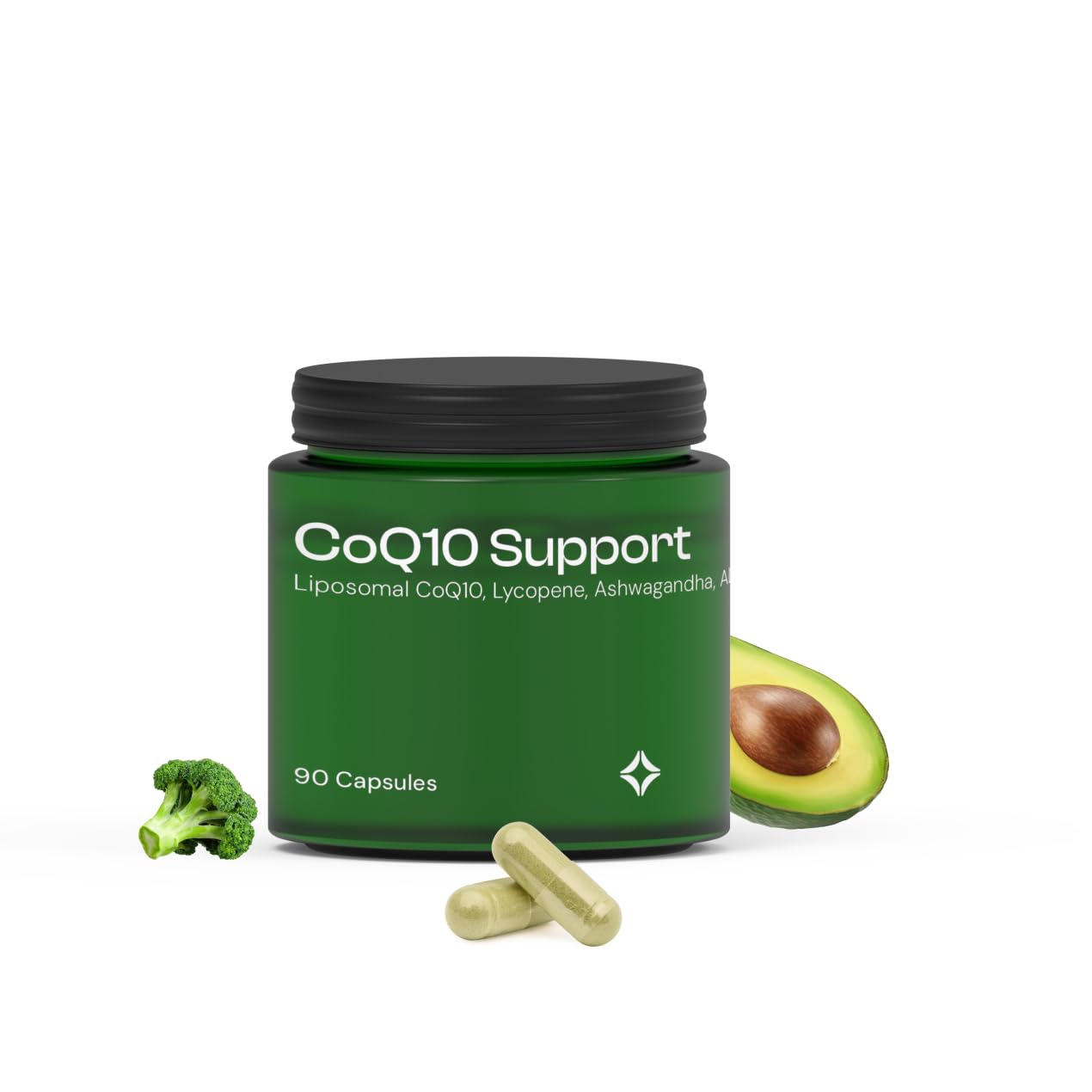 CoQ10 Supplement for Men & Women- 90 Capsules | CoEnzyme q10 (200mg), NAC (300mg), Lycopene (10mg) | Supports Fertility, Heart Health, Reduces Inflammation | Formulated in USA