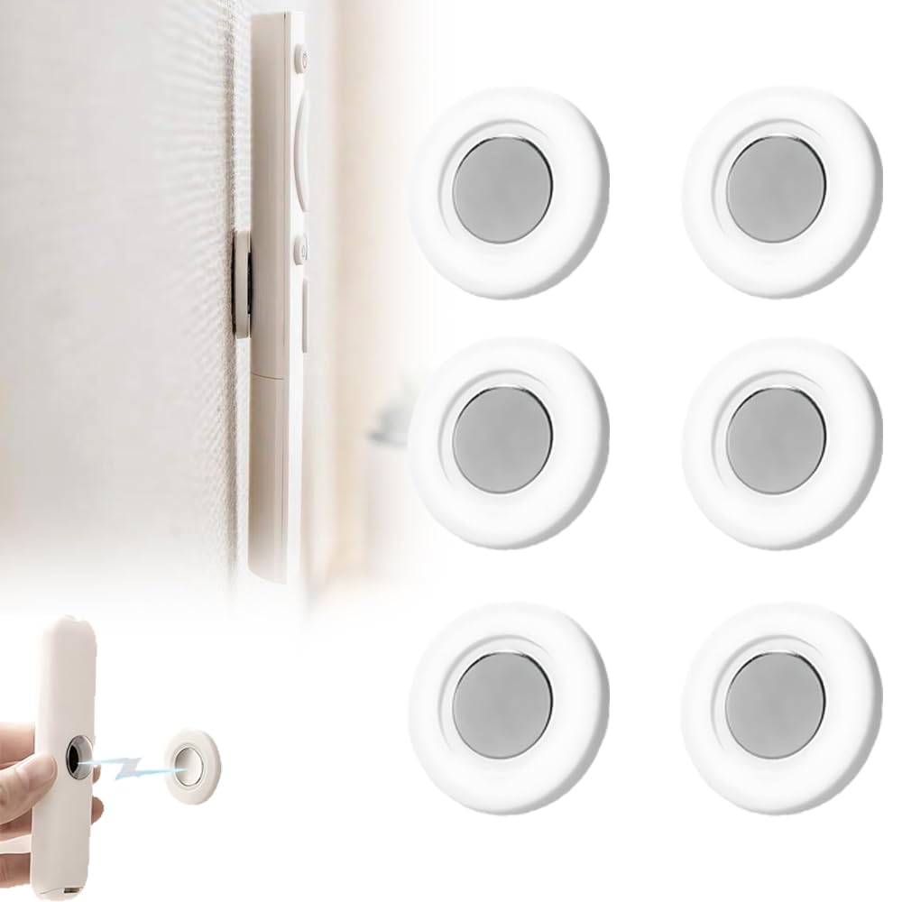 HILOST Magnetic Remote Control Holder, Punch-Free Wall Mount Magnetic Remote Holders, Mini Multifunctional Self-Adhesive Switch Controller Holder for