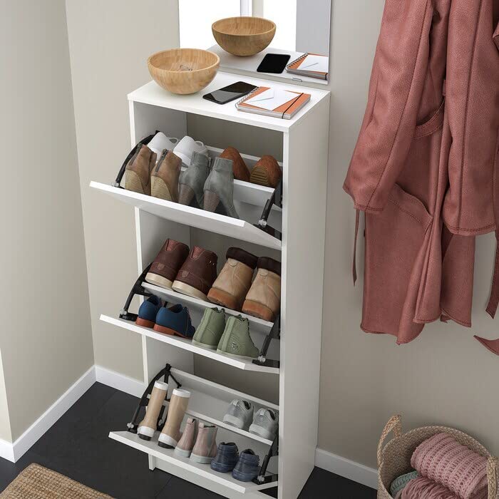 Amazon｜IKEA/イケア BISSA/ビッサ：シューズボックス3段49x28x135