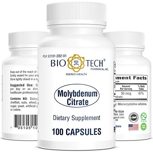 BioTech Pharmacal - Molybdenum Citrate - 100 Count