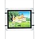 HKSIGN A4 Größe LED Acryl Poster Foto Rahmen Licht Box Schilderhalter für Immobilien Fenster Hängen Display (Horizontal hängend, 4 Stück A4 pro Gruppe)