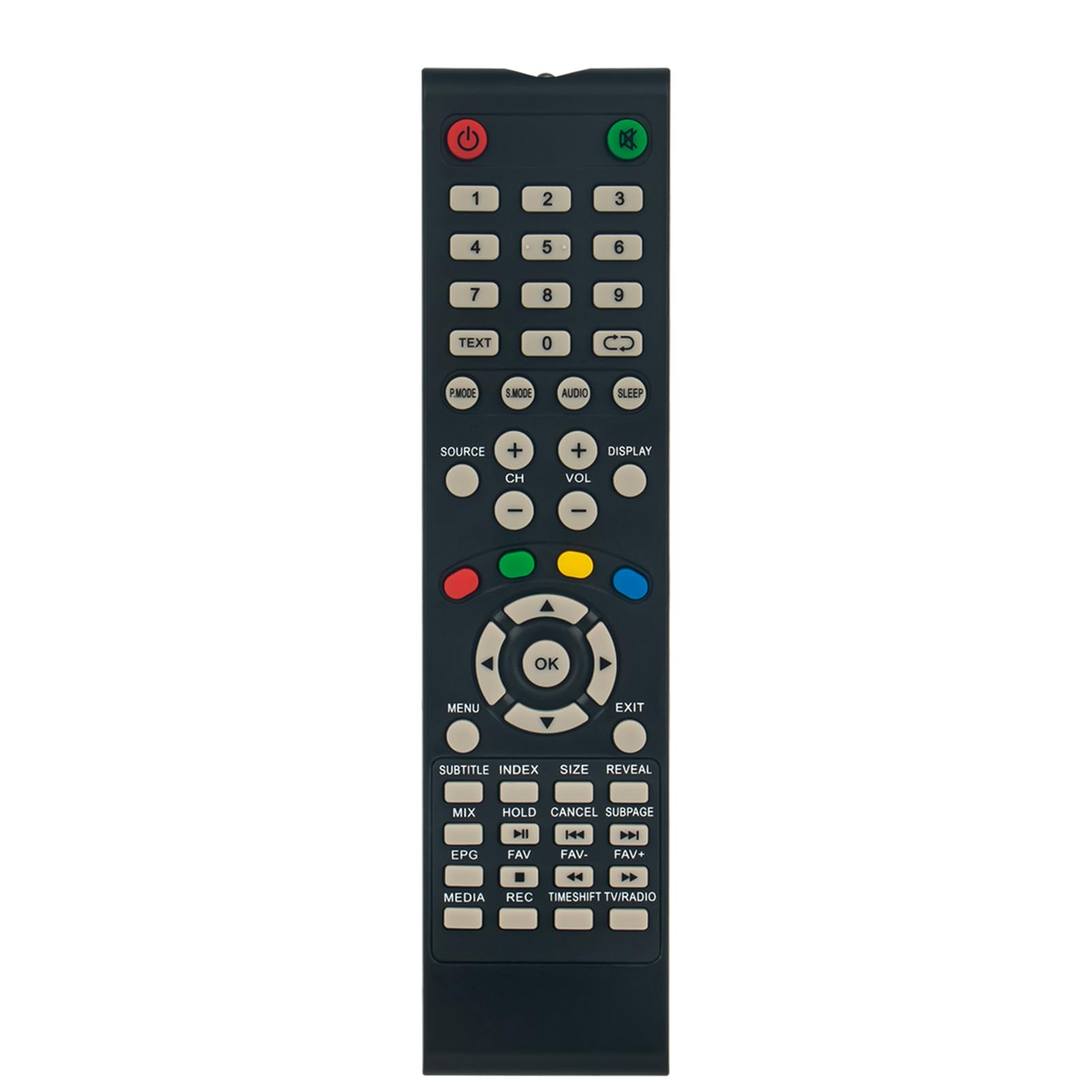 VINABTY B3929HD Telecomando Sostitutivo Per TV Brandt E Zephir - Modelli B3230HD, B3930HD, ZV24FHD, ZVS50UHD E Altri - 2