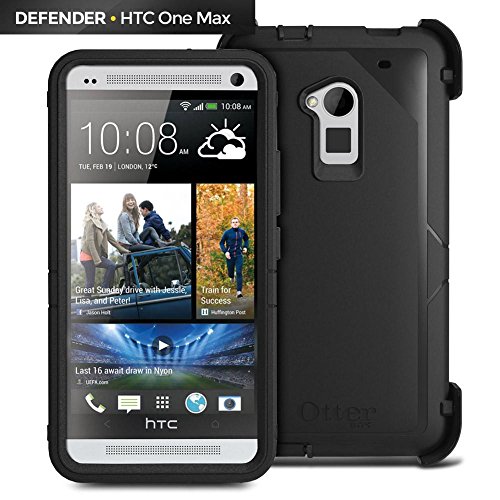 OTTERBOX Defender Series for HTC One Max - Retail Packaging - Black