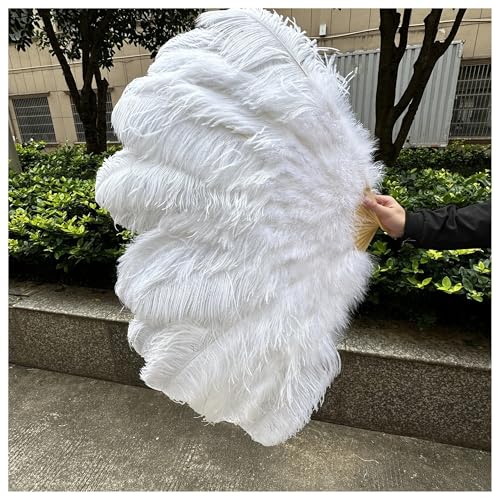 Abanico de mano plumas marabú de 100cm para evitar la rigidez en danza oriental 6