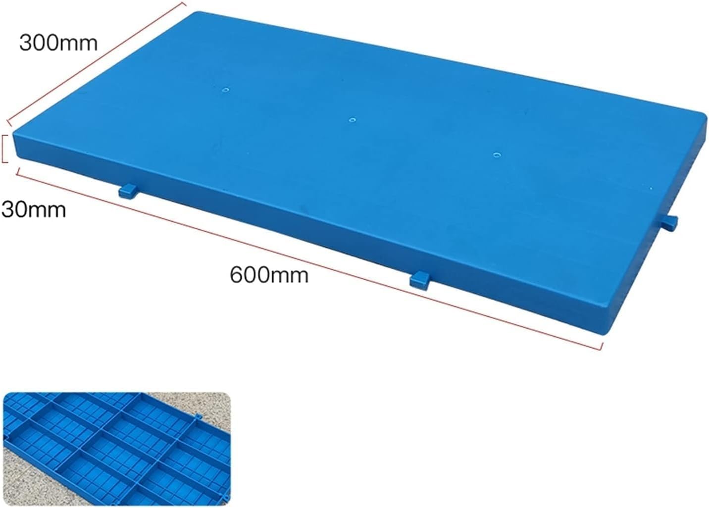 LNNW Pallet Leggeri in Plastica per Seminterrato S Pallet in plastica Impermeabili for Lo stoccaggio in Cantina, divisori for Merci a Prova di umidità, Pallet Piatti robusti for supermercati
