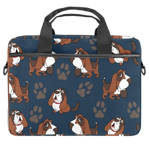 Housse ordinateur 14 pouces étanche imprimé chien multicolore