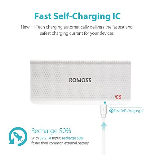 ROMOSS Carica Batterie Portatili Cellulare 10400