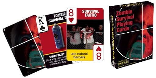 Zombie Survival Playing Cards: Government Issue Zombie Survival Playing Cards | Ya disponible en tu tienda friki favorita! En mundofriki.es!