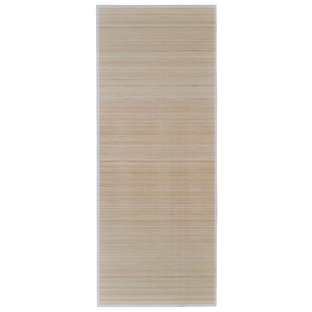 Tapis en Bambou Tapis Naturel Tapis Bambou Tapis Antidérapant en Bambou Naturel Idéal pour Le Salon Tapis en Bambou 100 x 160 cm Naturel Je