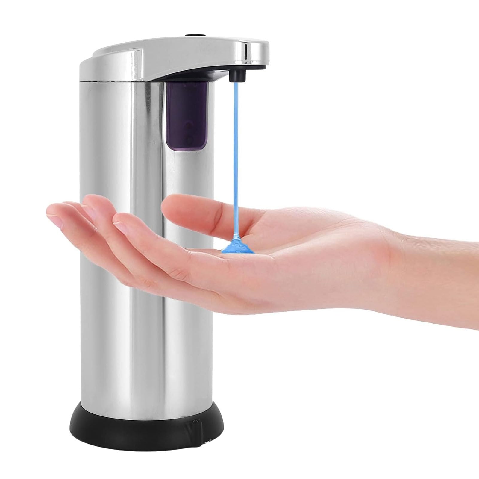 Automatic Soap Dispenser, Electric Soap Dispenser with Sensor, Touchless Soap Dispenser, Stainless Steel, Soap Dispenser for Kitchen and Bathroom