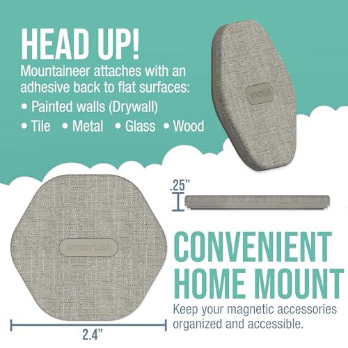 Smartish MagSafe Wall Mount, Mountaineer, Magnetic Phone Holder, Beige - image 3