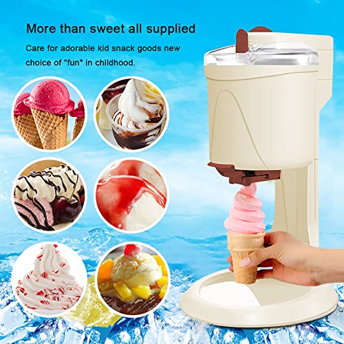 Softeismaschine, 1L Kapazität Home Automatische Mini Fruchteismaschine, DIY Küche Hausgemachte Eismaschine Für Kinder… – Bild 3
