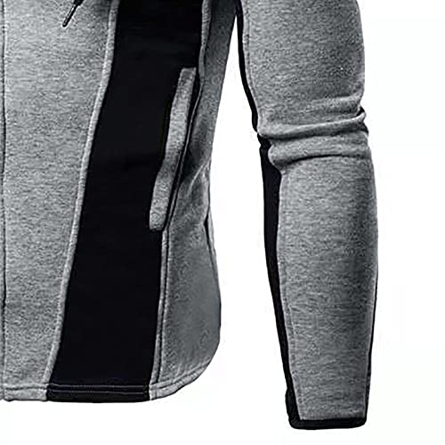 Mens-Full-Zip-Casual-Pullover-Hoodies-Winter-Warm-Light-Hooded-Sweatshirt-Drawstring-Long-Sleeve-Hoodie