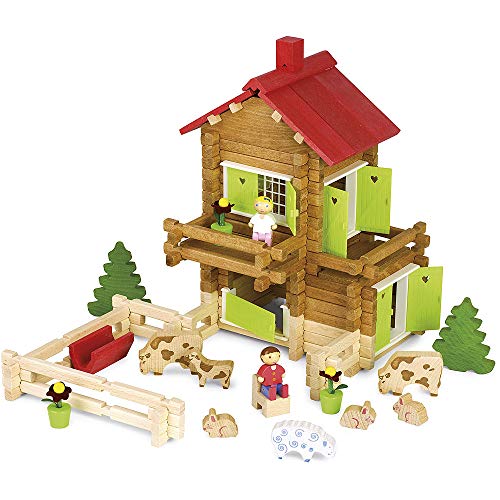 Jeujura - 8034- Jeux de Construction-Le Chalet de la Montagne - 175 Pieces